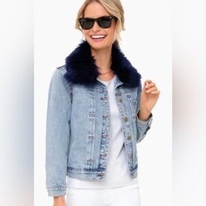 Tuckernuck Denim Jacket with Removable Fur Collar